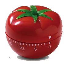 picture of a tomato-shaped kitchen timer